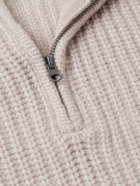 Hartford - Ribbed Wool Half-Zip Sweater - Neutrals