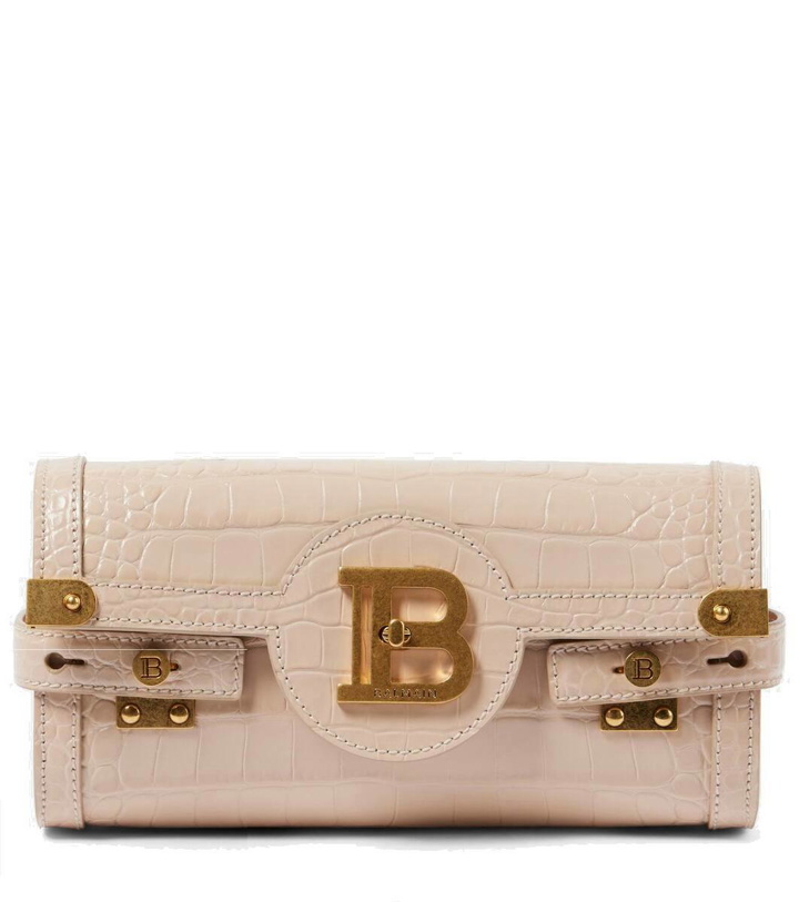 Photo: Balmain B-Buzz 23 croc-effect leather shoulder bag