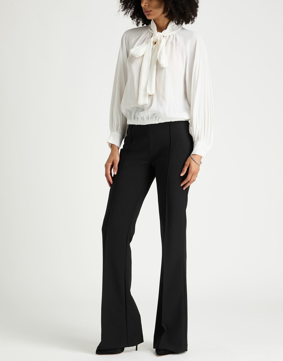 Manila Grace Womens Top in Off white