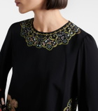 La DoubleJ Friday printed crêpe minidress