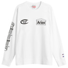 Champion Men's x Aries Stars Long Sleeve T-Shirt in White