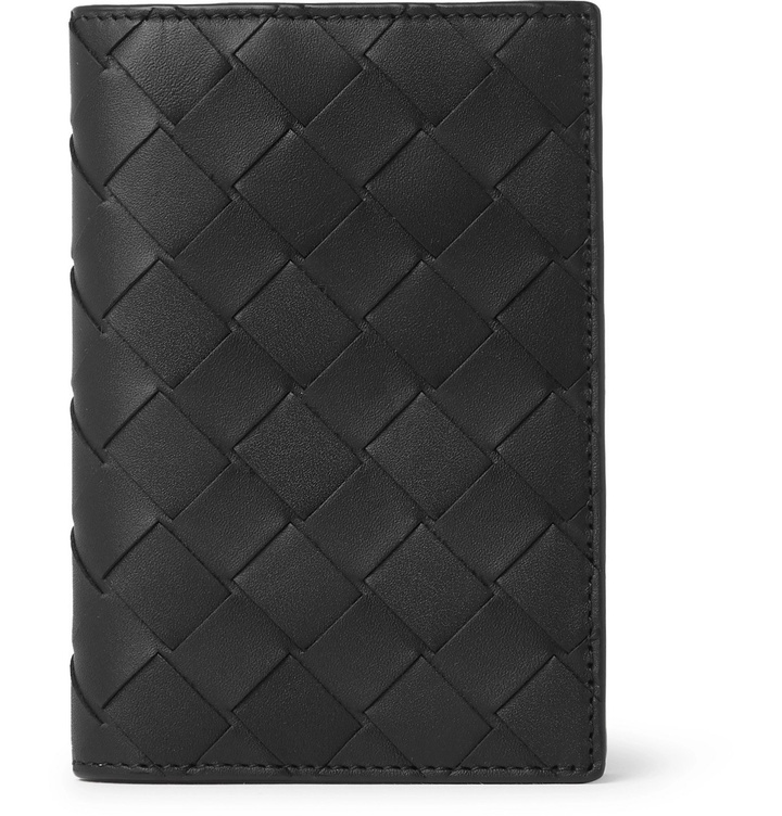 Photo: Bottega Veneta - Intrecciato Leather Passport Cover - Black