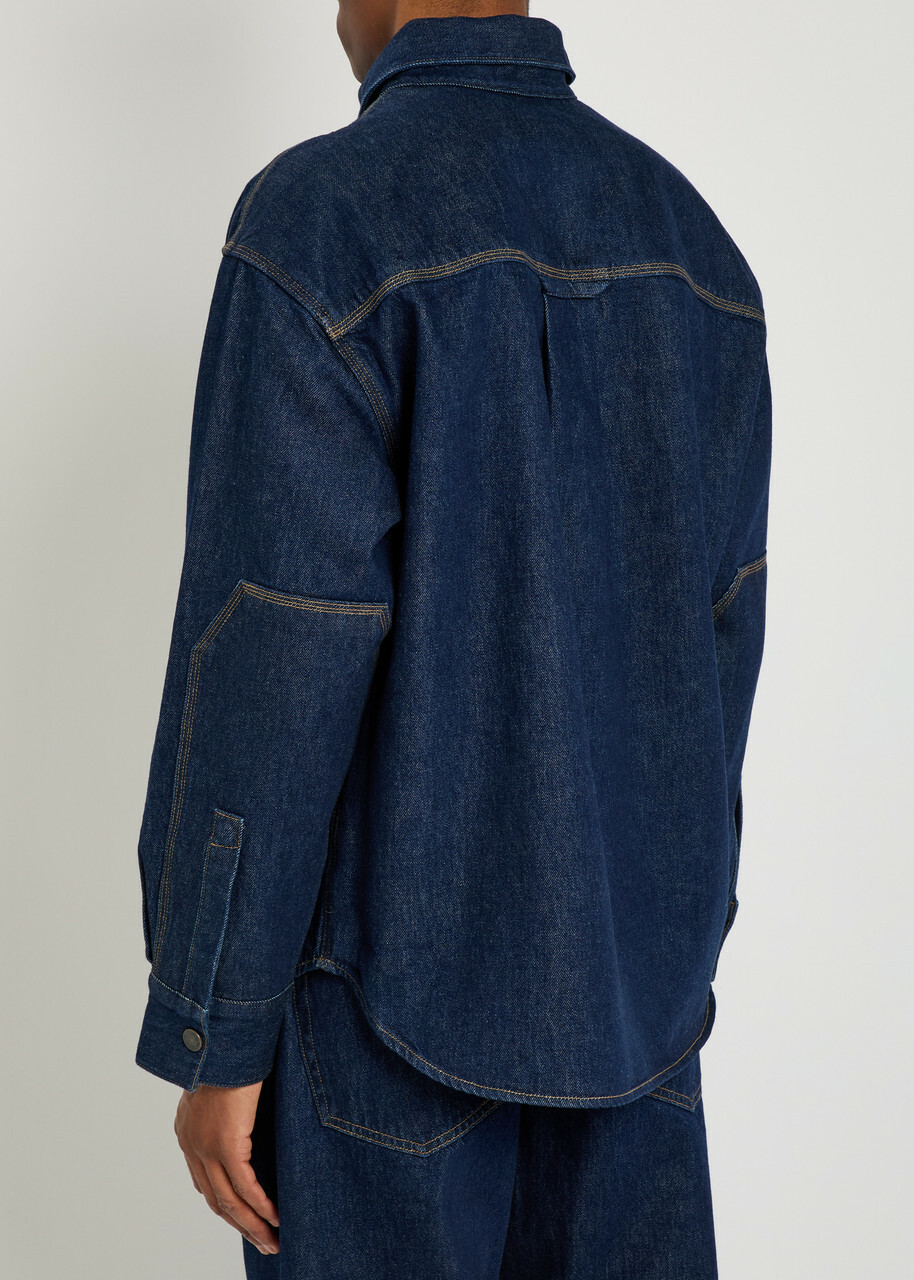 Agolde Denim Overshirt Dark Blue