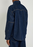 Agolde Denim Overshirt Dark Blue