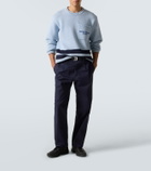 Stone Island Belted gabardine straight pants