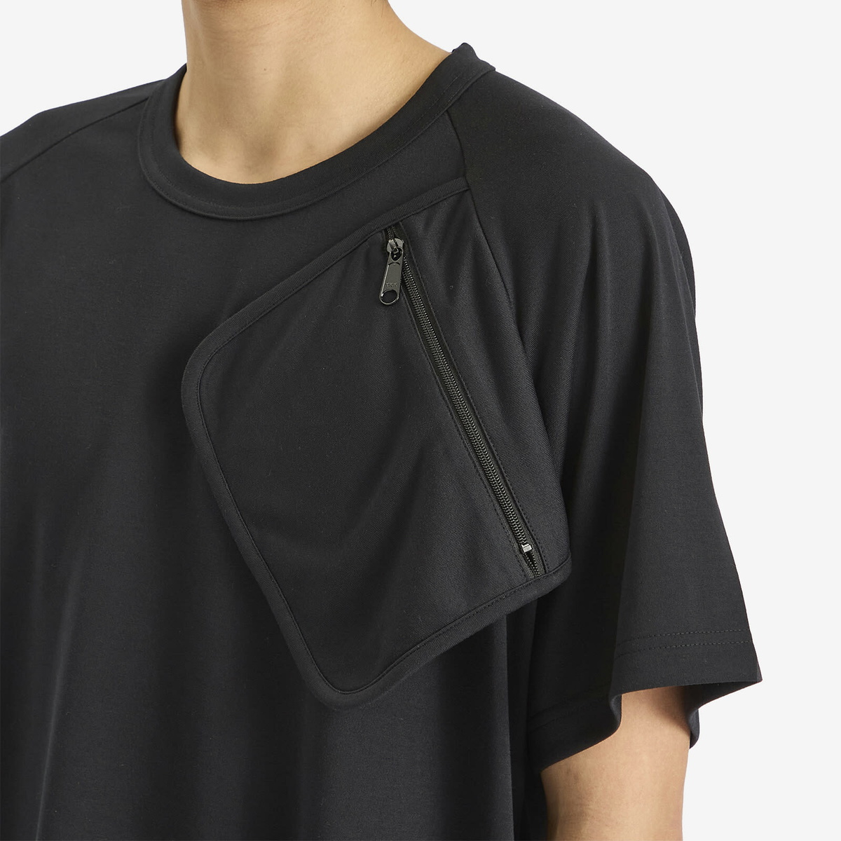 Comme des Garçons Homme Plus Men's Zip Short Sleeve T-Shirt in