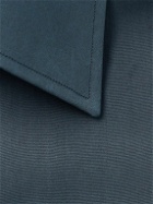TOM FORD - Cutaway-Collar Lyocell-Blend Poplin Shirt - Blue