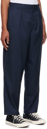 Stüssy Navy Polyester Trousers