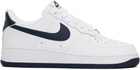 Nike White & Navy Air Force 1 '07 Sneakers