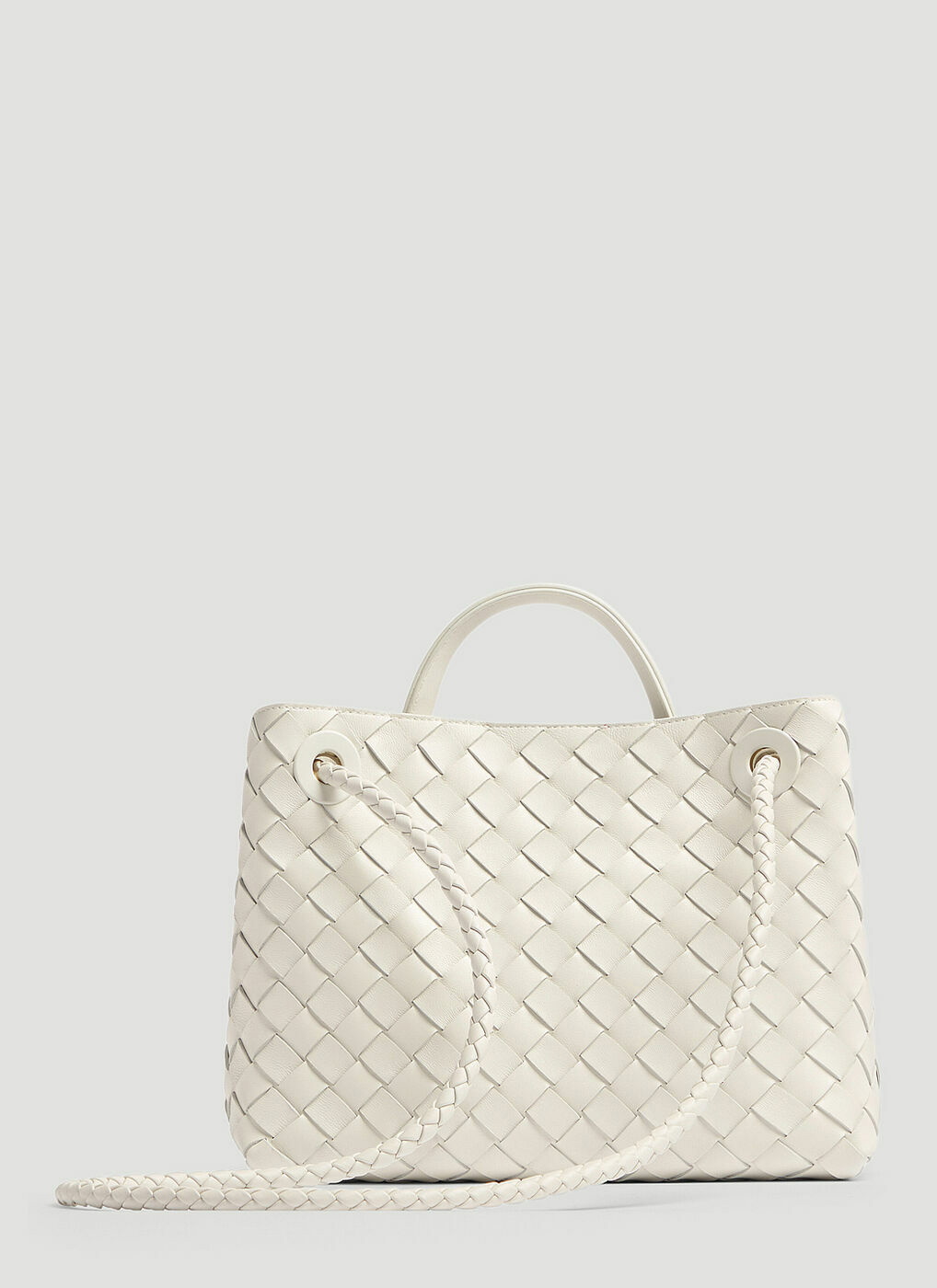 White 'Andiamo Small' shoulder bag Bottega Veneta - Vitkac HK