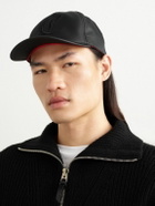 Christian Louboutin - Mooncrest AC Logo-Embroidered Leather-Trimmed Nylon-Twill Baseball Cap - Black