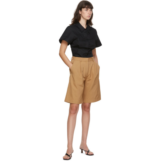 Esse Studios SSENSE Exclusive Tan Tailored Shorts Esse Studios