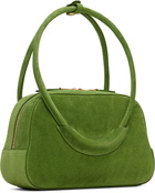 SHUSHU/TONG Green Bow Ring Handle Bag