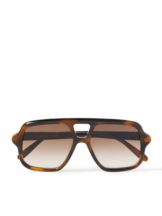 Photo: LOEWE - Aviator-Style Tortoiseshell Acetate Sunglasses