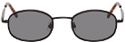 BONNIE CLYDE Black & Tortoiseshell No. 7 Sunglasses