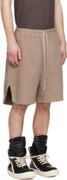 Rick Owens DRKSHDW Taupe Temple Heavy Sweatshirt Long Shorts