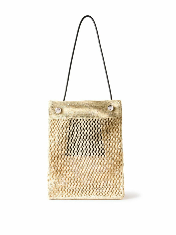 Photo: LOEWE - Paula's Ibiza Leather-Trimmed Raffia Tote Bag
