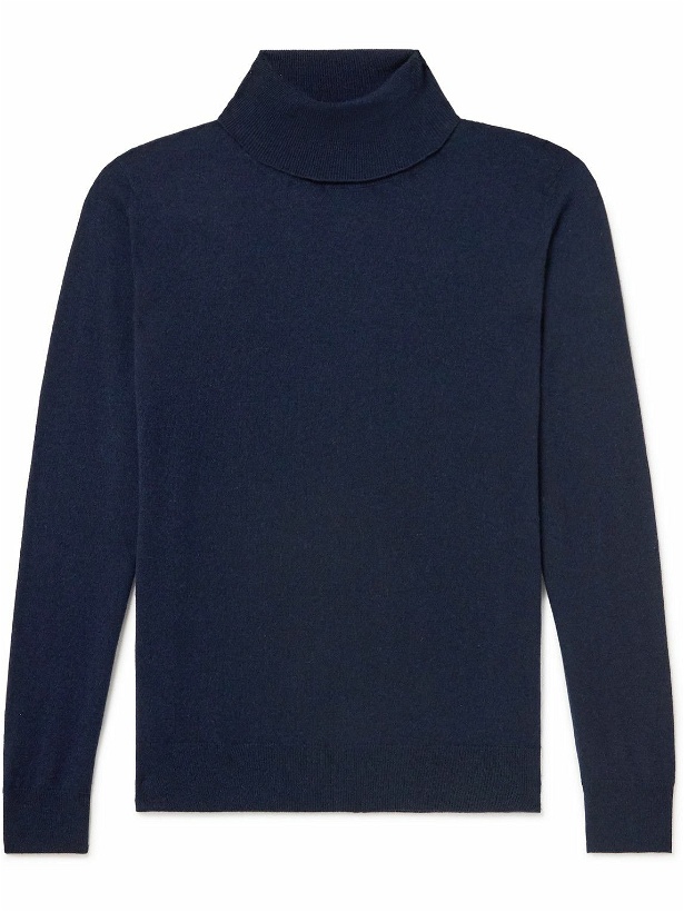 Photo: Canali - Slim-Fit Cashmere Rollneck Sweater - Blue