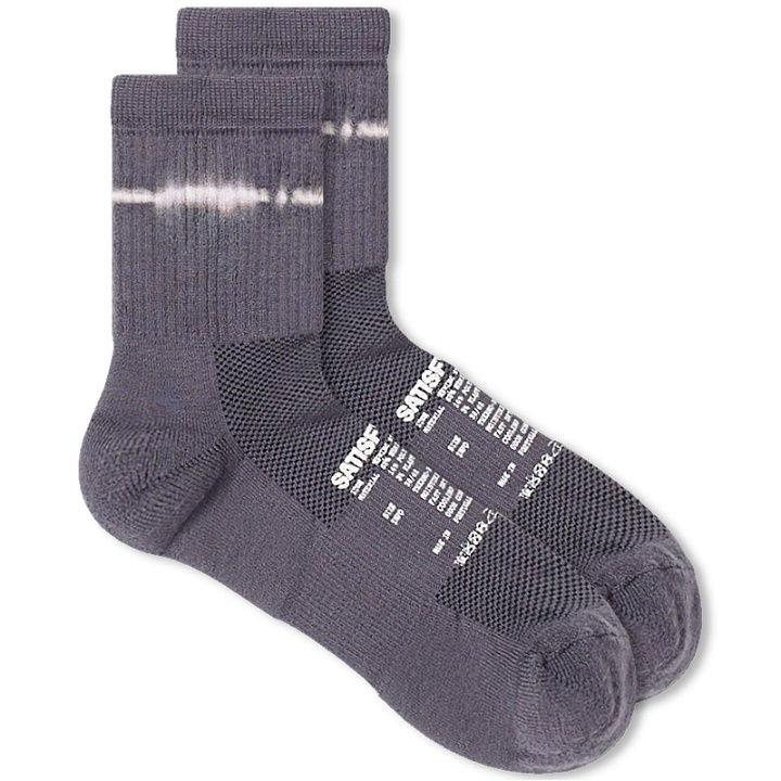 Photo: Satisfy Men's Merino Tube Socks in Quicksilver Tie-Dye