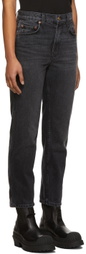 B Sides Black Louis High Slim Jeans