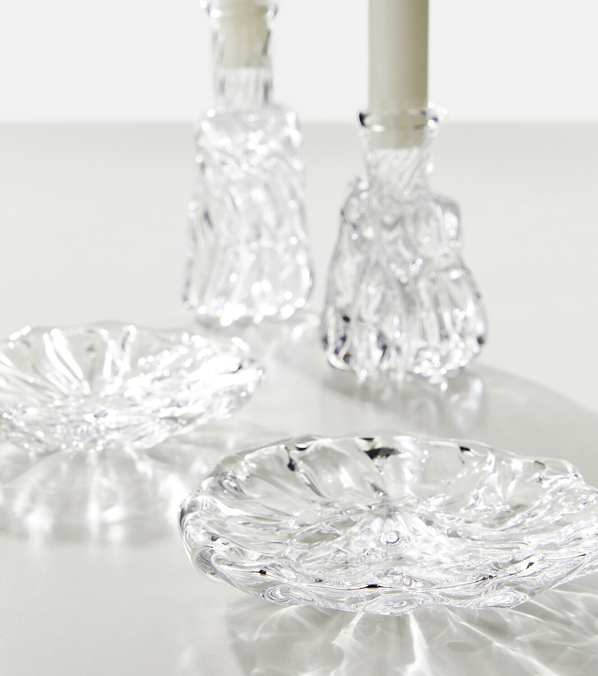 Alexander Kirkeby Set of 2 crystal side plates
