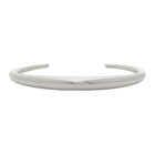 Jil Sander Silver Hammered 1 Bracelet