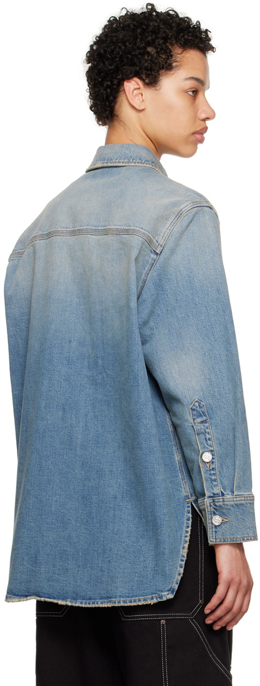 Stella Mccartney Blue Woodland Friends Denim Shirt