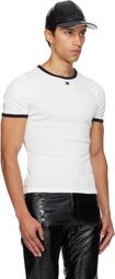 Courrèges White Signature Contrast T-shirt