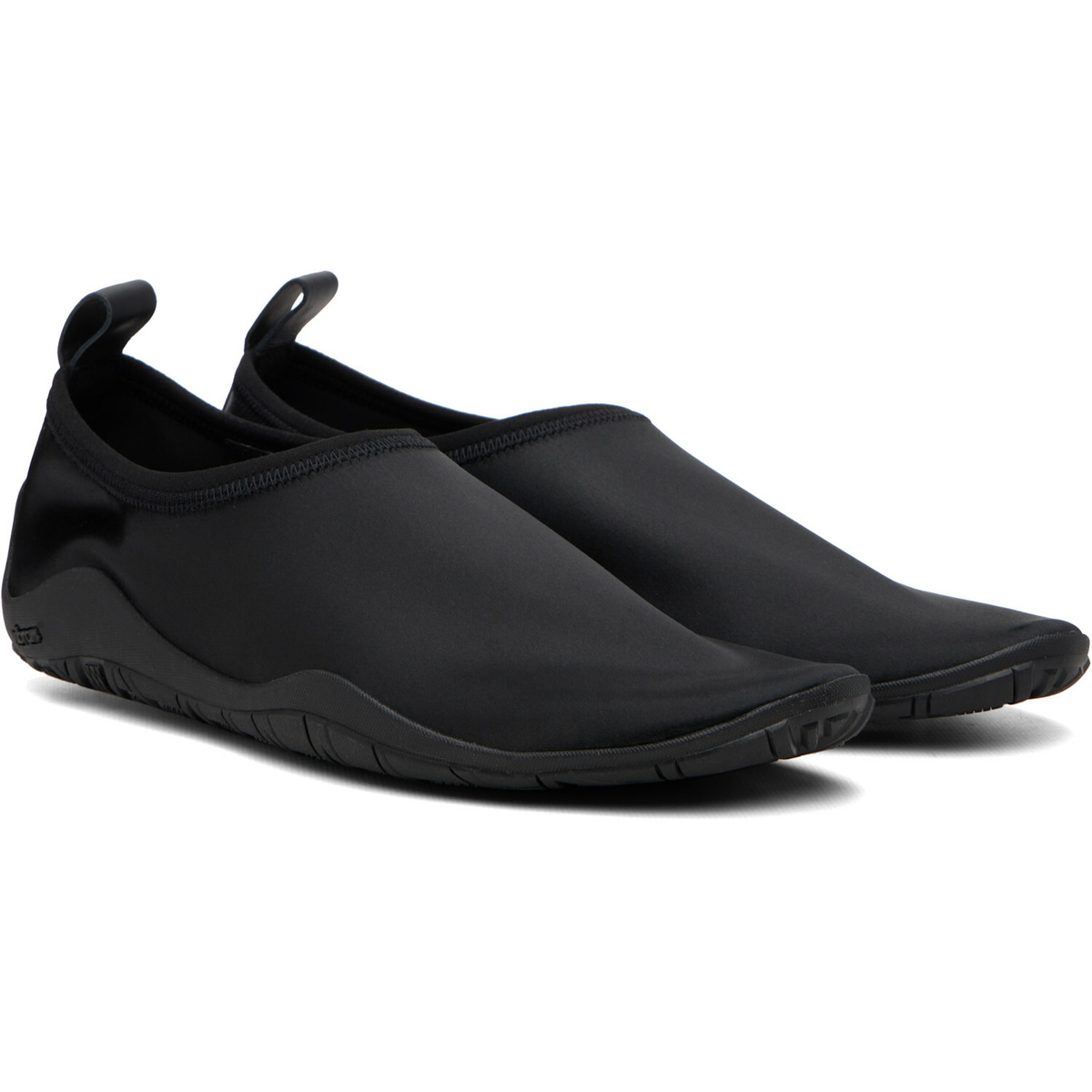 Jil Sander Black Elbe Slip On Loafers
