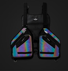 Indispensable - Auror Iridescent Shell and Canvas Backpack - Black