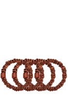 Slip Pure Silk Skinny Scrunchies - Auburn