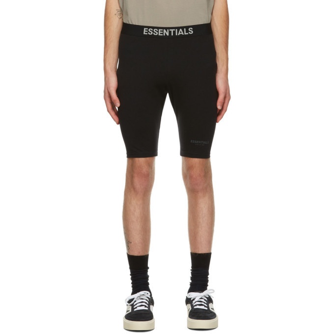 Photo: Essentials Black Athletic Bike Shorts