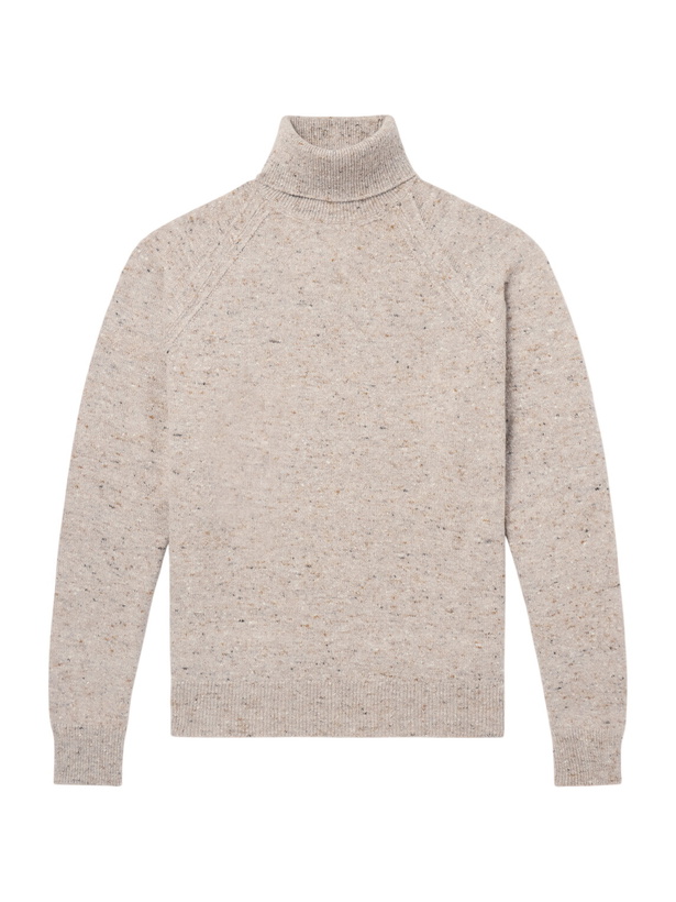 Photo: Zegna - Wool-Blend Rollneck Sweater - Neutrals