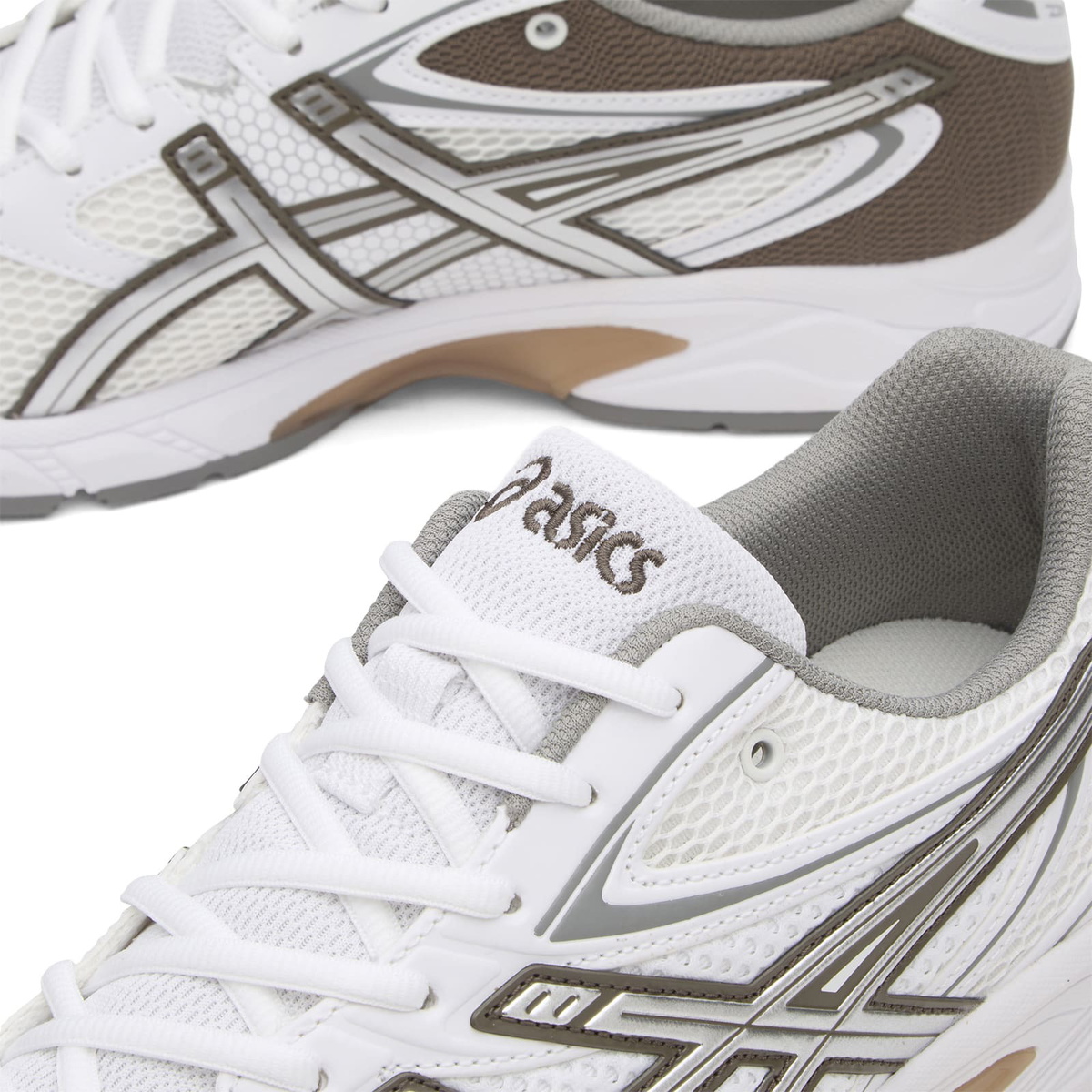 Asics Gel-Ds 14 Sneakers in White/Sepia Brown