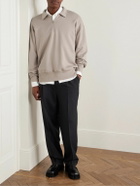Kaptain Sunshine - Shoecut Straight-Leg Pleated Pinstriped Wool and Silk-Blend Twill Trousers - Black