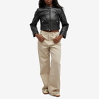 Good American Women's Fitted Moto Jacket in Black