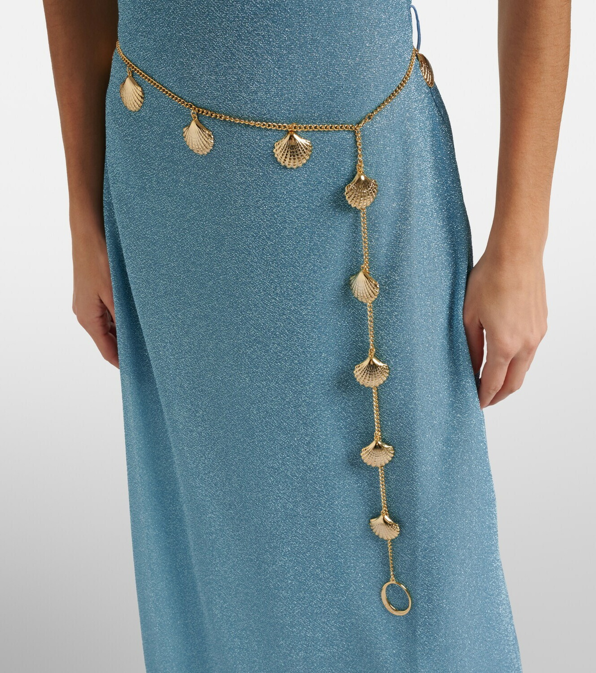 Oséree Lumière belted maxi dress