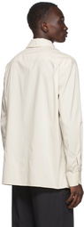 Lemaire Off-White Convertible Collar Shirt