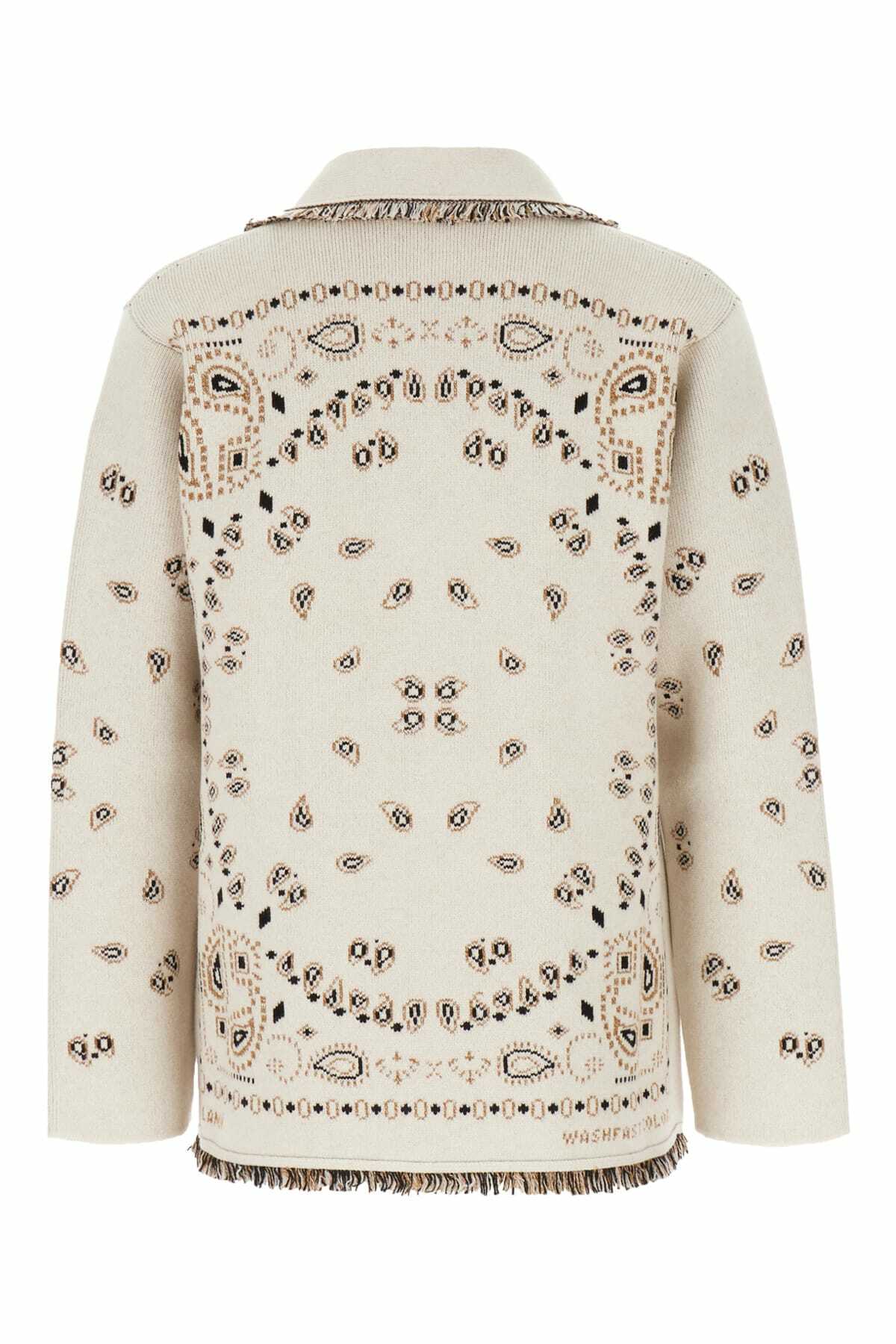 Alanui Embroidered Jacquard Bandana Cardigan