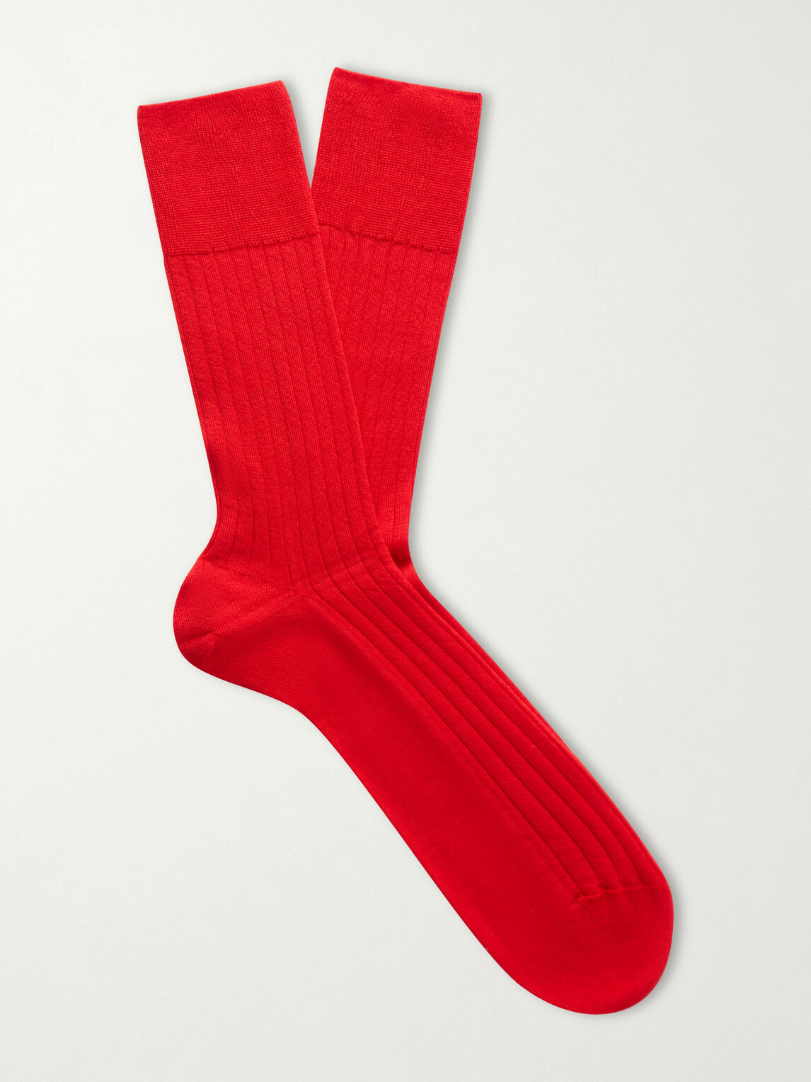 Falke - No 2 Ribbed Cashmere-Blend Socks - Red