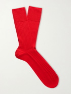 Falke - No 2 Ribbed Cashmere-Blend Socks - Red