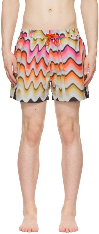 Photo: Paul Smith Multicolor Gradient Swim Shorts