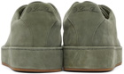 Loro Piana Green Suede Nuages Sneakers