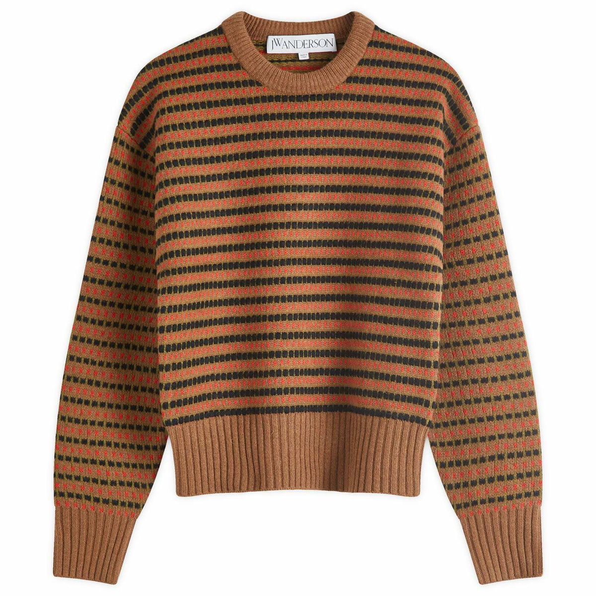 JW Anderson Women's Loop Cropped Jersey Green