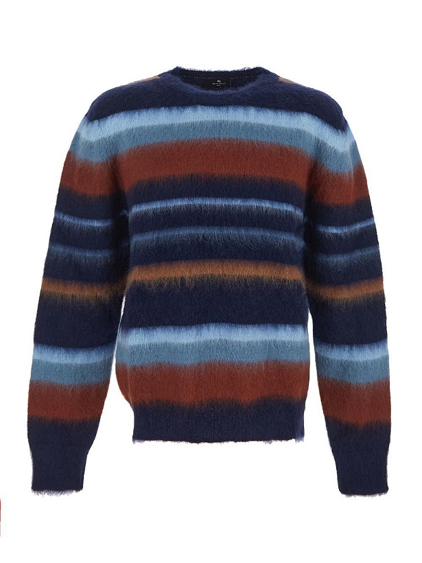 Photo: Etro Stripe Fluffy Knit Sweater