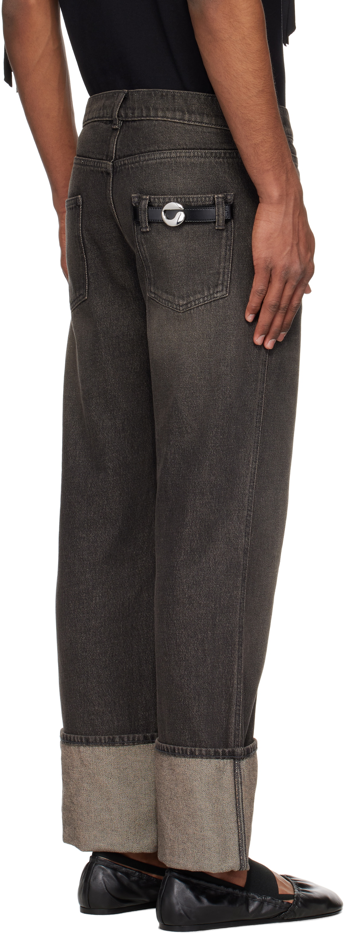 Coperni Black Loose-Fit Boyfriend Jeans