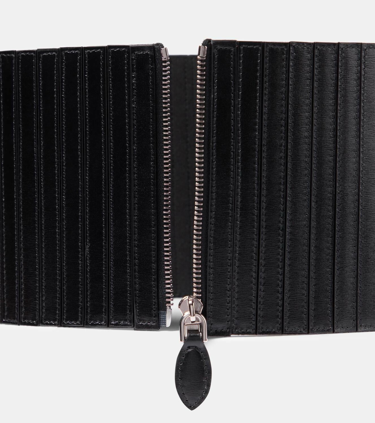 Alaïa Striped corset leather belt
