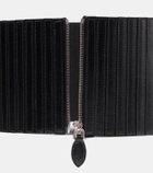 Alaïa Striped corset leather belt