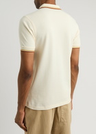 Fred Perry Logo-embroidered Piqué Cotton Polo Shirt Cream
