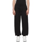 Alexander McQueen Black Organic Brushed Back Lounge Pants